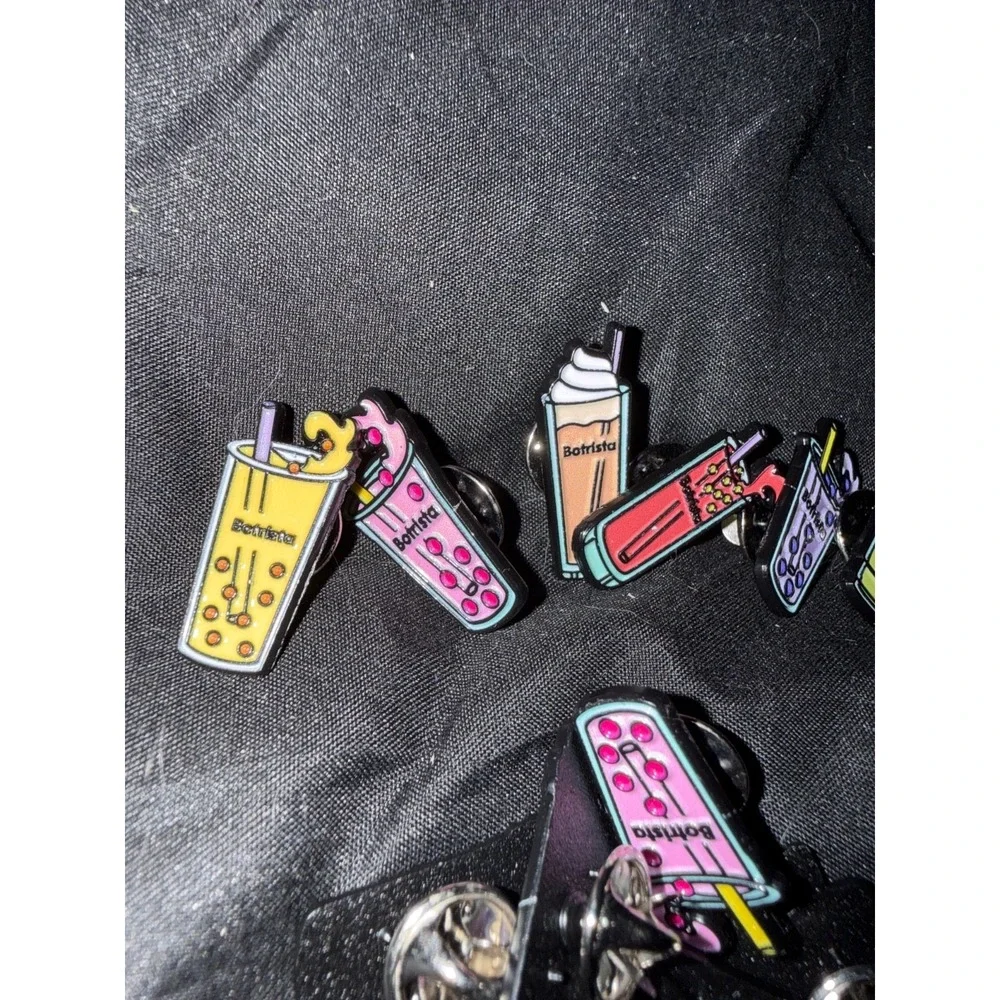 Pin lot, Colorful boba tea pin lot for anyone